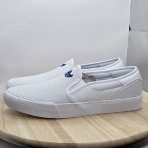 Women's Size 8 - Adidas Cloud White Blue Bird Shmoofoil Slip Shoes IF2077